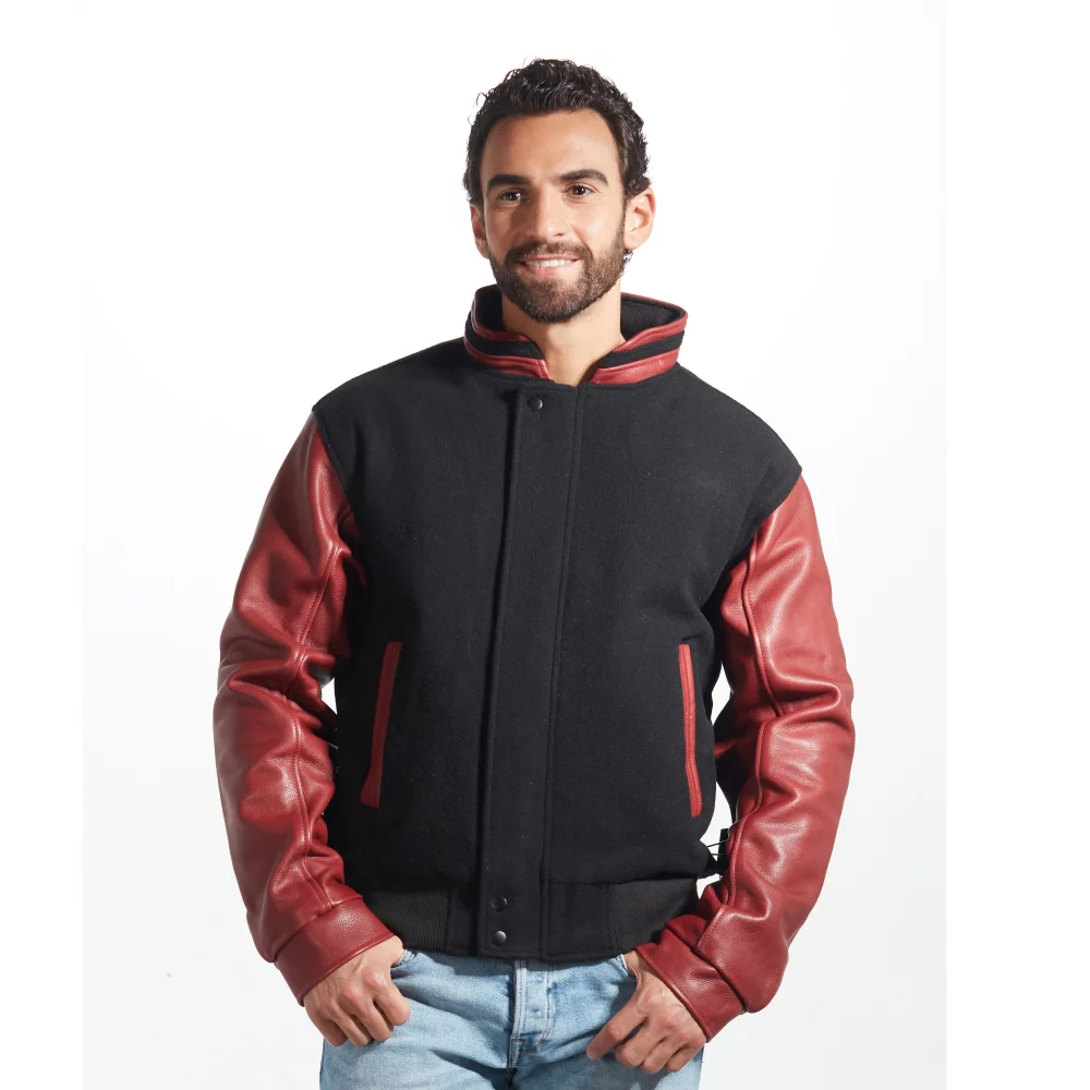 Graduate Men's Melton & Leather Insulated Jacket