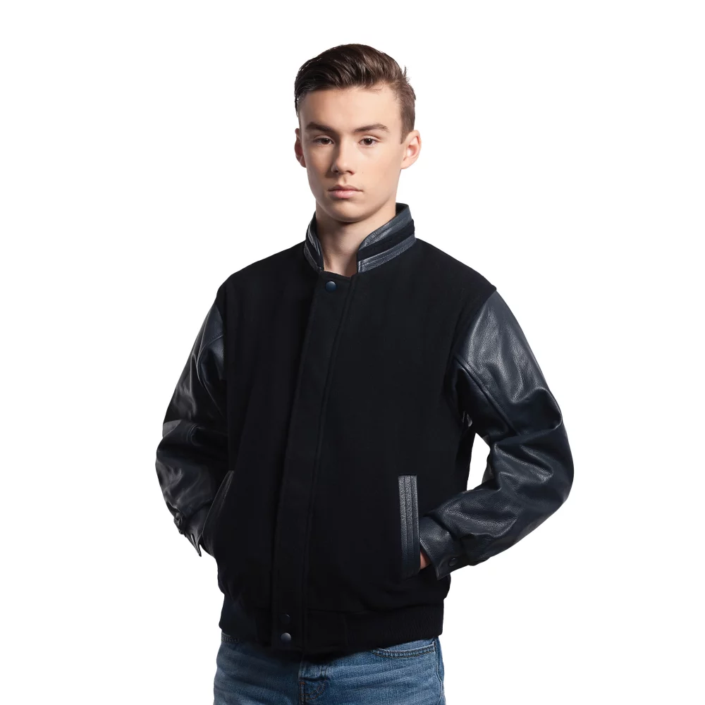 Graduate Men's Melton & Leather Insulated Jacket