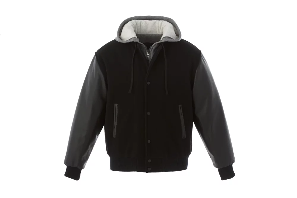 Veste de baseball personnalisée en laine Melton et cuir