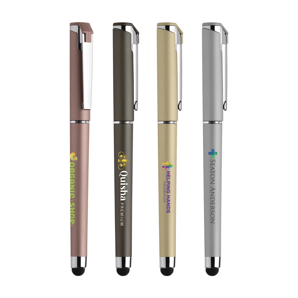 Stylo-gel métallique Islander Softy avec stylet - ColorJet