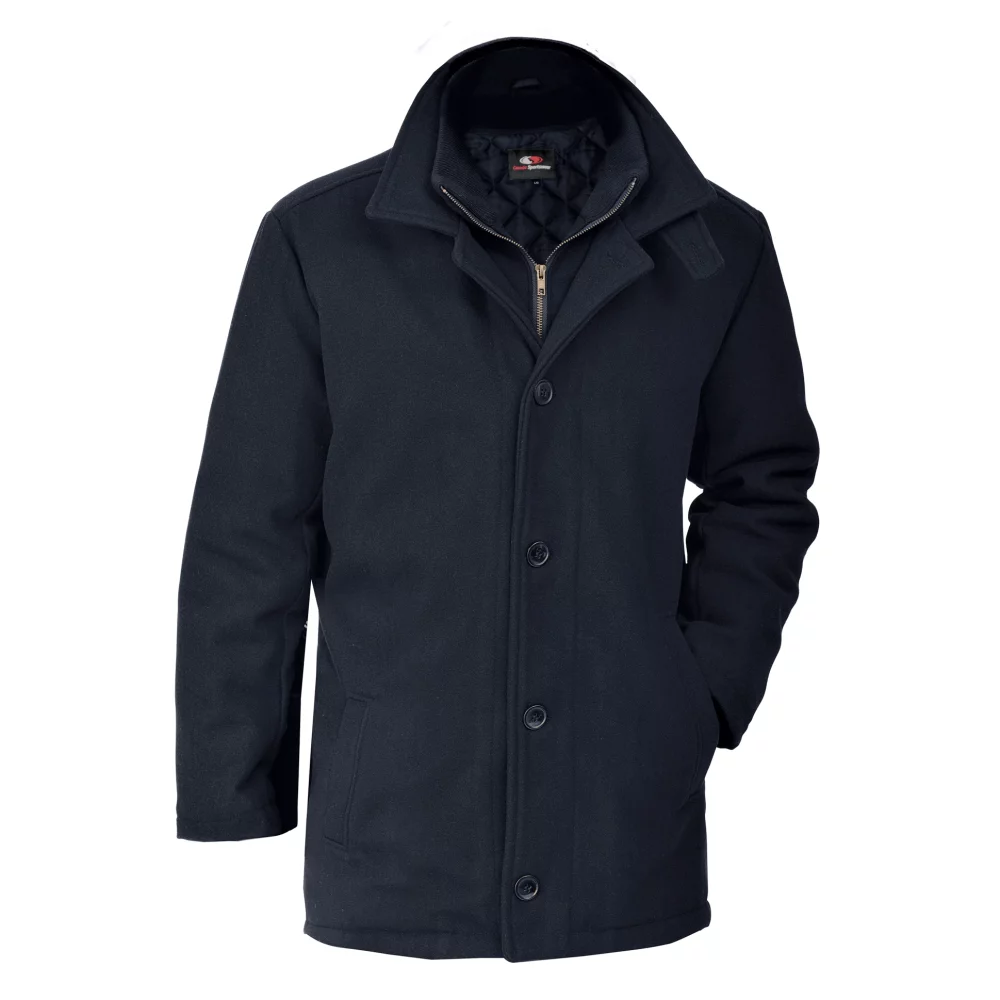 Manteau de marin isolé en laine Melton pour hommes de Bayside