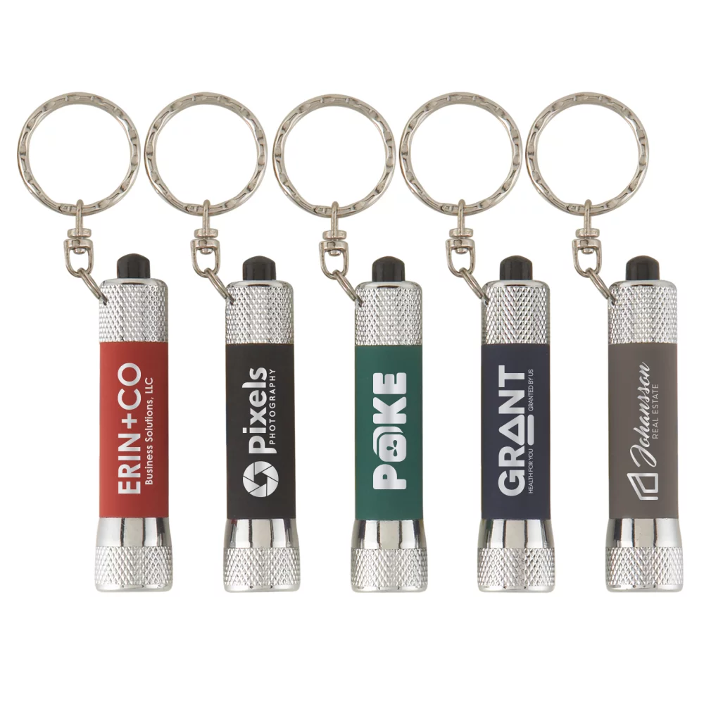 Chroma Softy - Gravure laser - Porte-clés lampe de poche LED