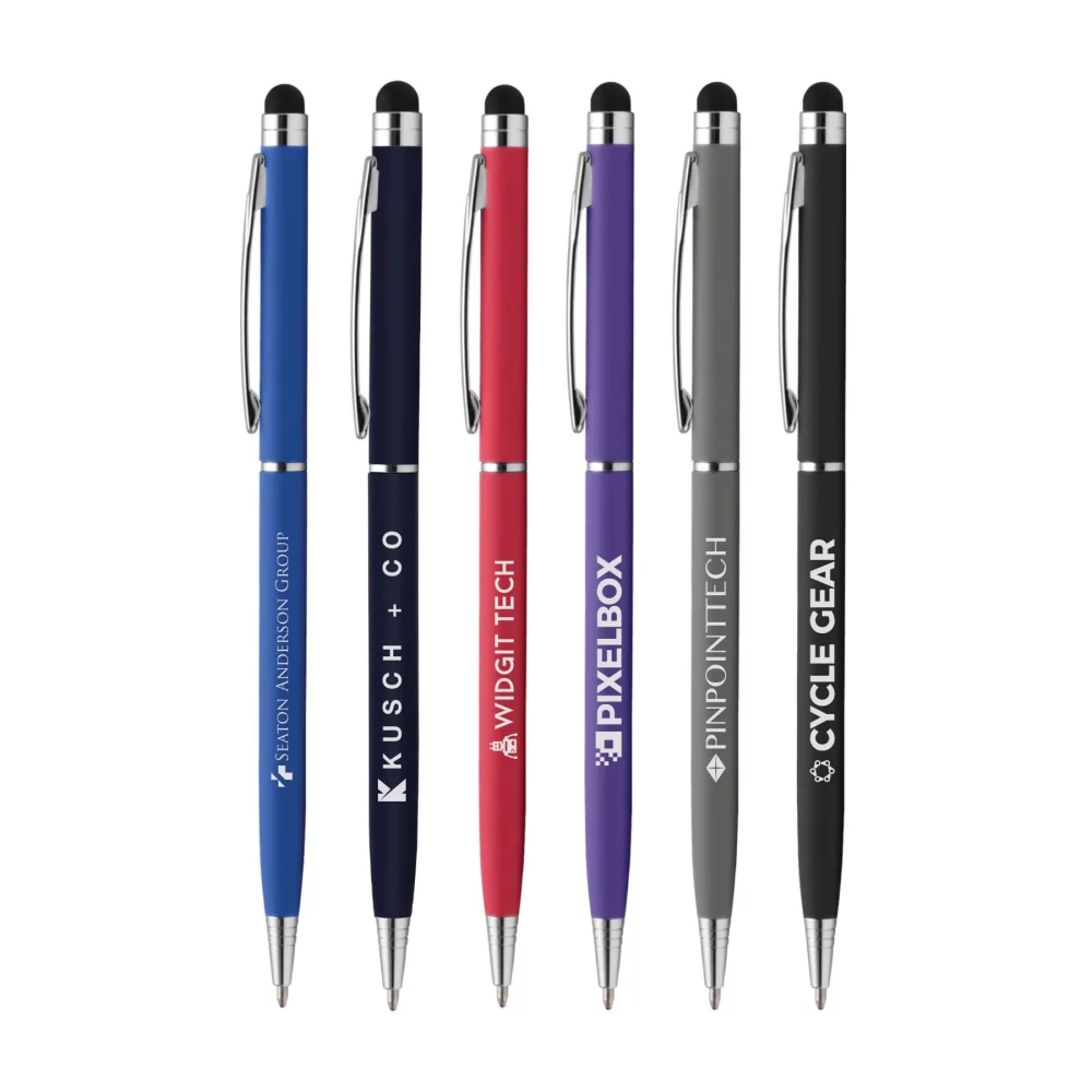 Minnelli Softy avec stylet - Gravure laser - Stylo en métal