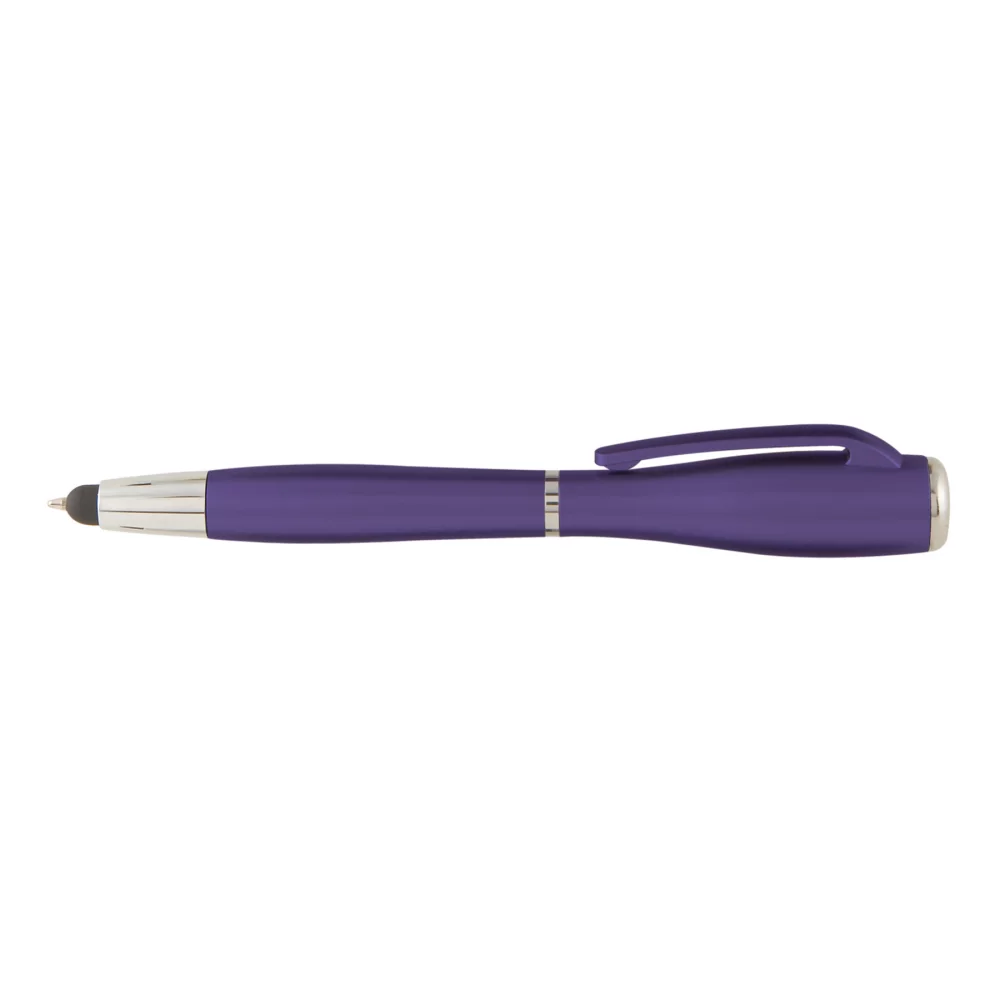 Stylet Nova Touch (métallique) avec lampe de poche LED.