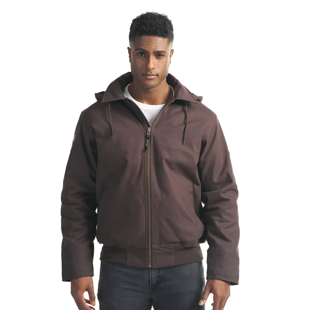 Veste bombardier pour hommes Big Red avec doublure en sherpa