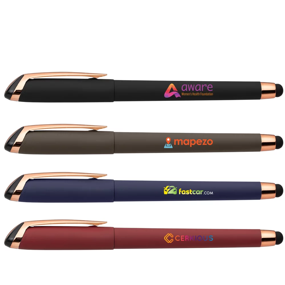 Stylo Gazelle Gel Softy Rose Gold avec stylet - ColorJet