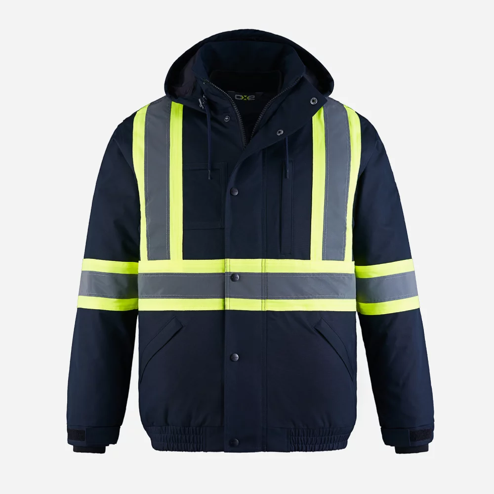 Veste de bombardier haute visibilité 3 en 1