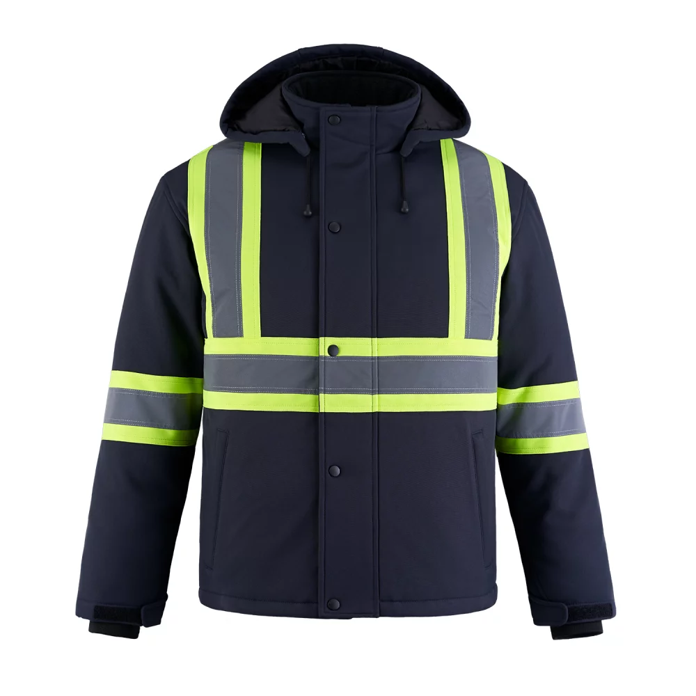 Veste softshell isolée haute visibilité