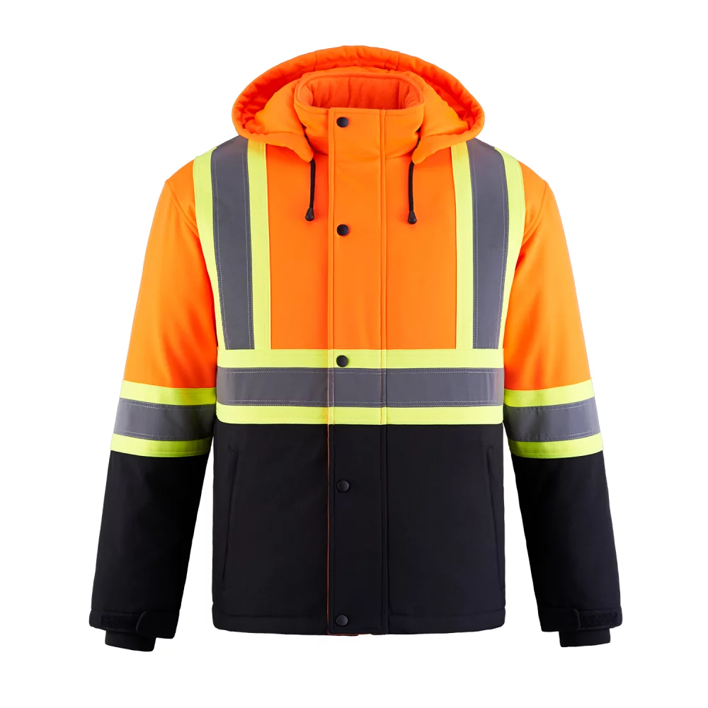 Veste softshell isolée haute visibilité