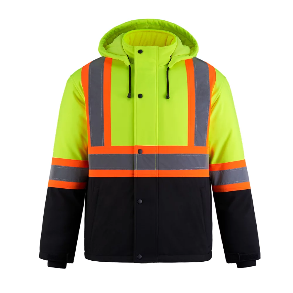 Veste softshell isolée haute visibilité