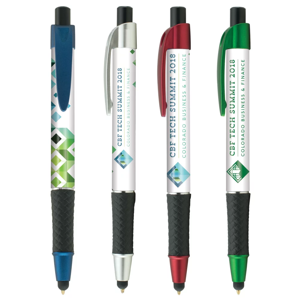 Stylo Elite Métallique avec Stylet - Enveloppe Numérique en Couleur Complète