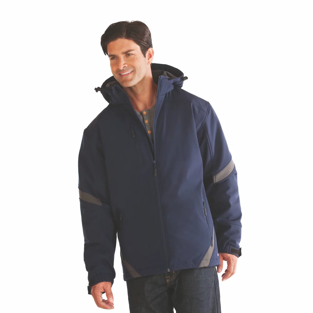 Veste softshell isolée pour homme Typhoon avec capuche détachable