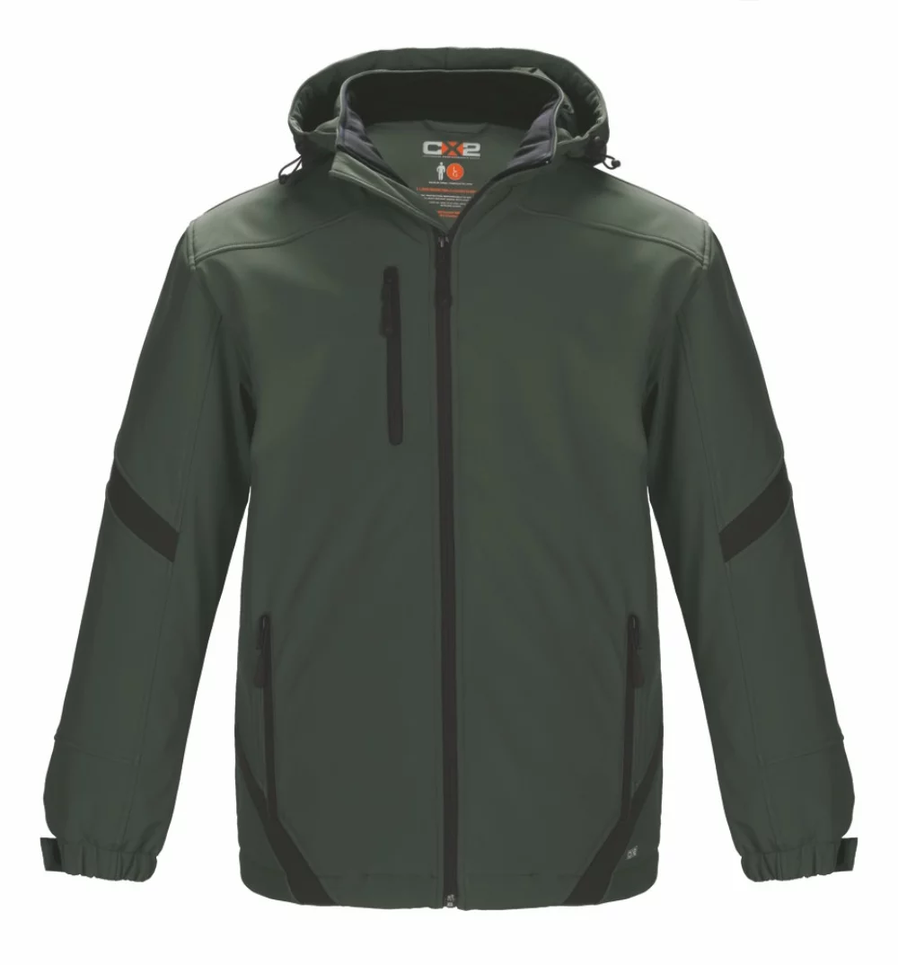 Typhoon Men's Insulated Softshell Jacket w/ Detachable Hood