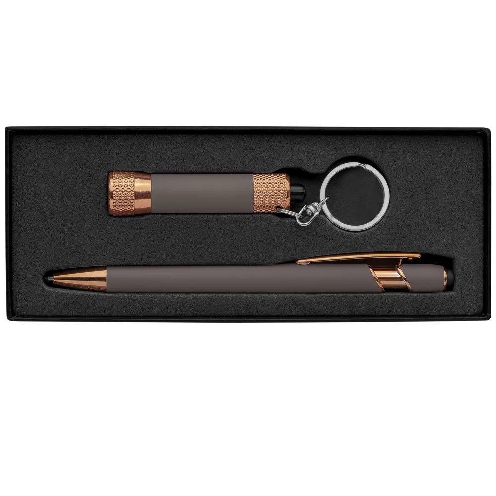 Ellipse & Chroma Softy Rose Gold Classic Thank You Gift Set - Laser