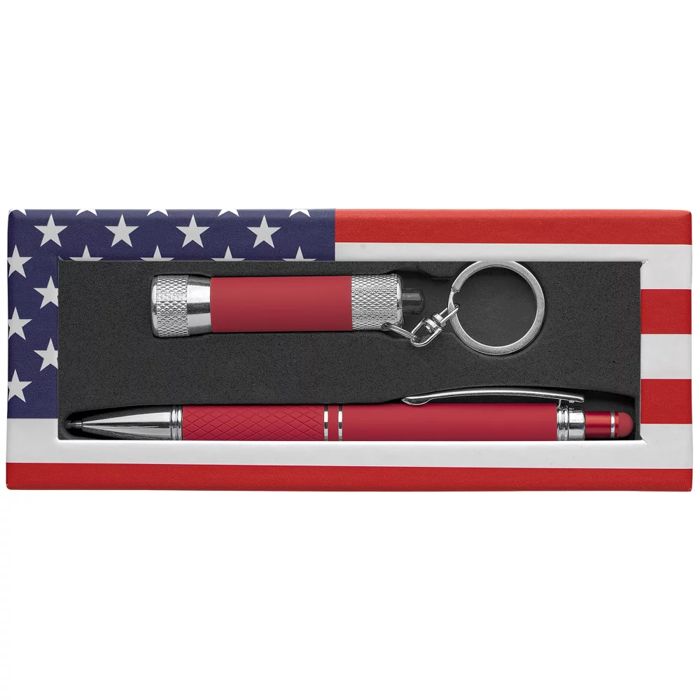Phoenix & Chroma Softy American Flag Window Gift Set - Laser