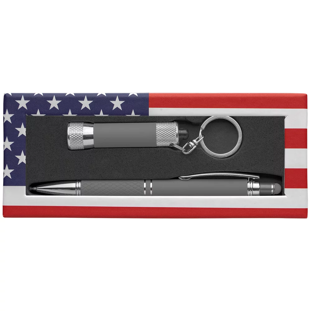 Phoenix & Chroma Softy American Flag Window Gift Set - Laser