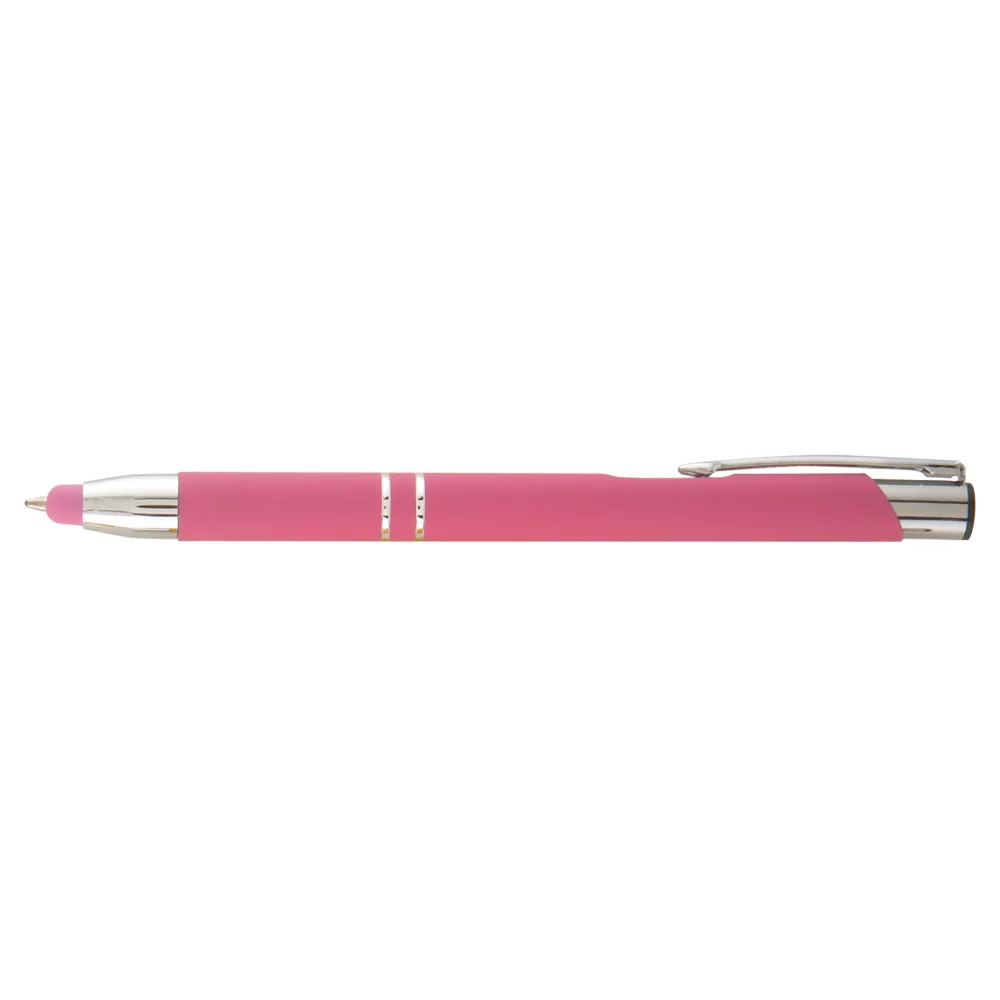 Stylo en métal Tres-Chic Softy+ avec stylet - ColorJet - couleur pleine