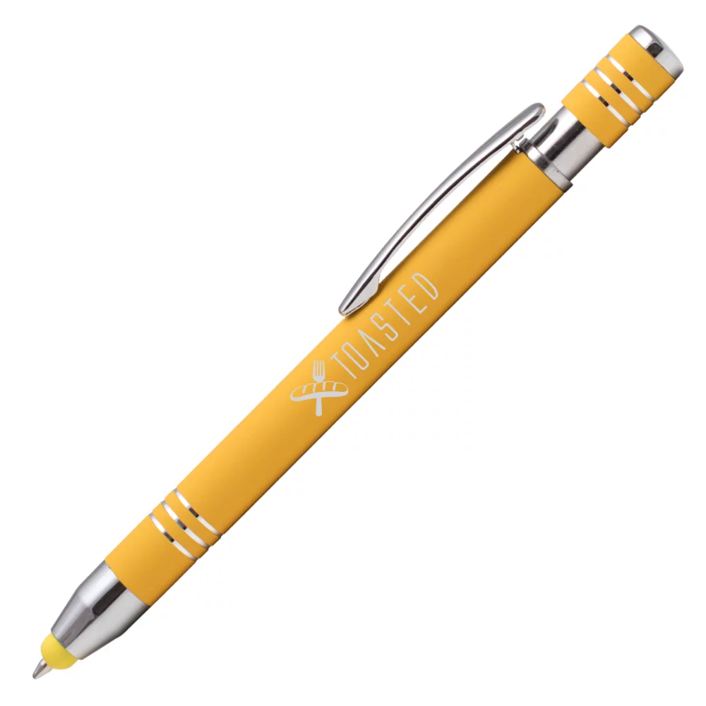 Marin Softy avec stylet - Gravure laser - Stylo en métal