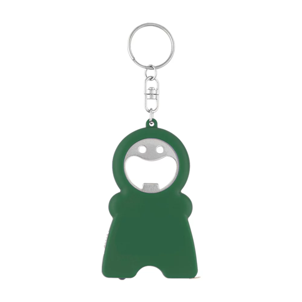 HandyMan - 4-in-1 Keychain, Bottle Opener, LED Flashlight, 3 ft Measuring Tape