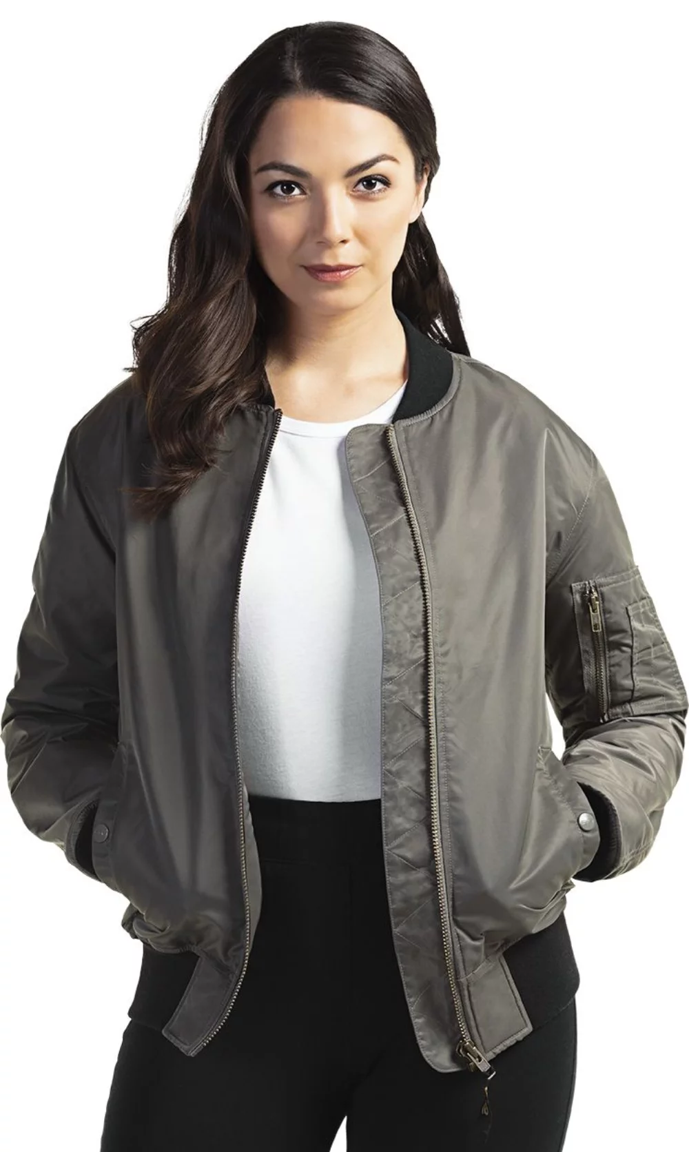 Ladies Bomber 3 Way Knit Jacket