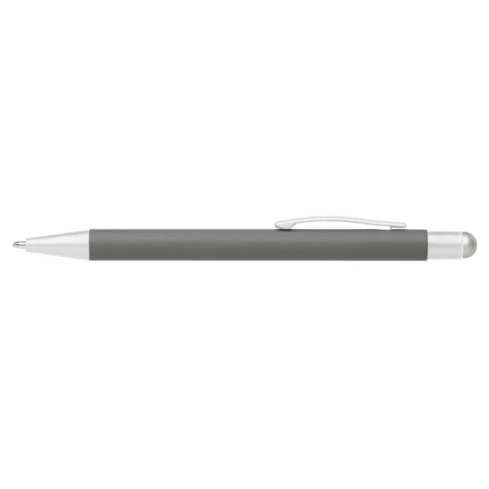 Stylo en métal Bowie Softy Satin avec stylet - couleur pleine