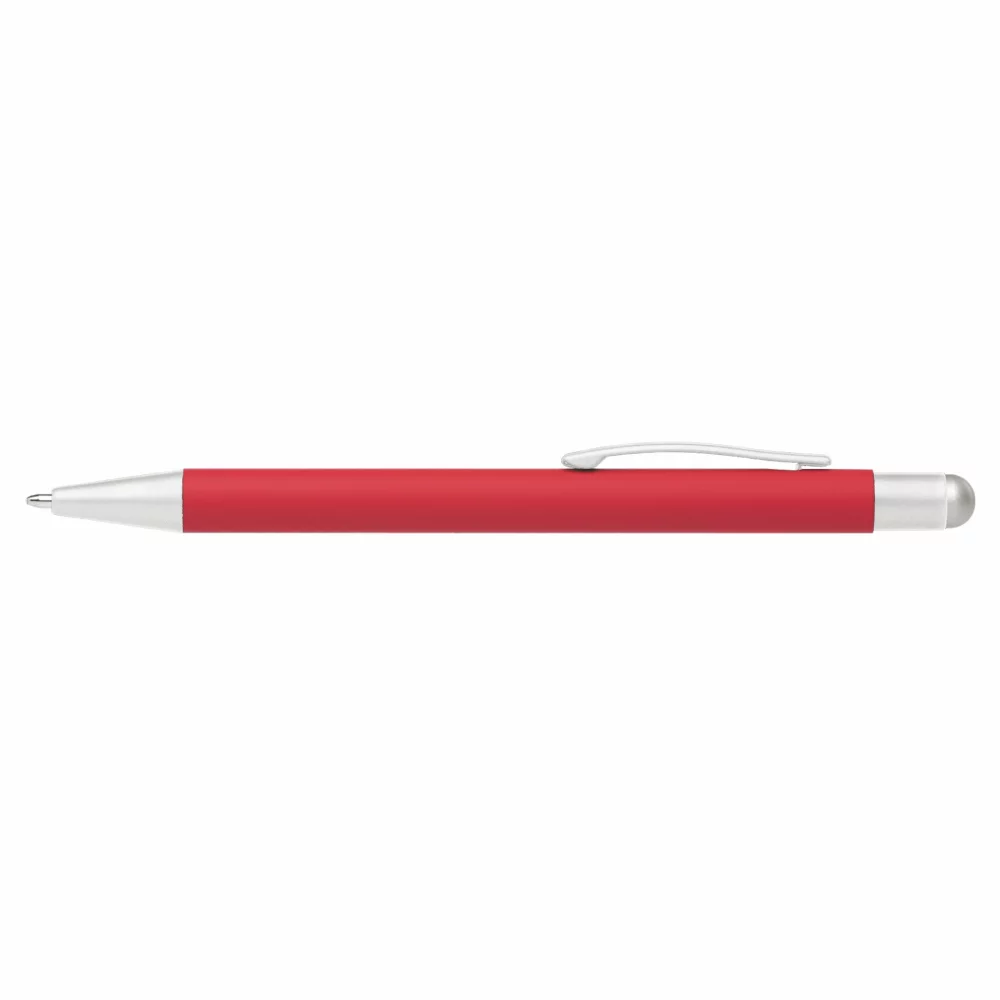 Stylo en métal Bowie Softy Satin avec stylet - couleur pleine