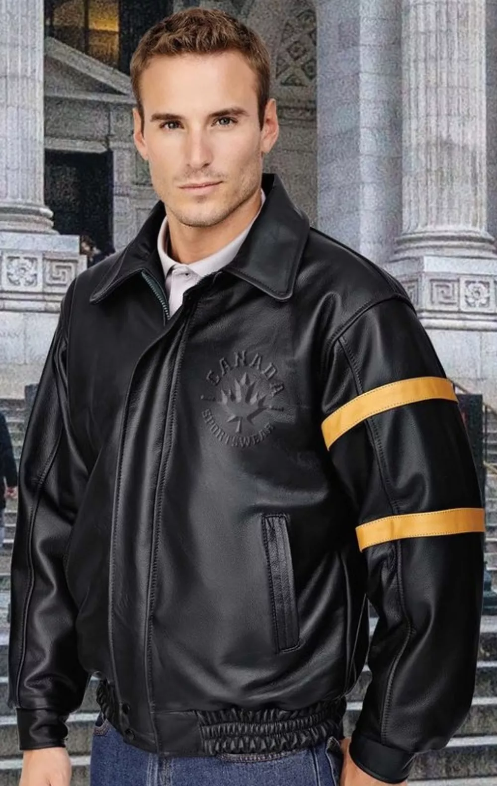 Custom Deer Cow Leather Jacket