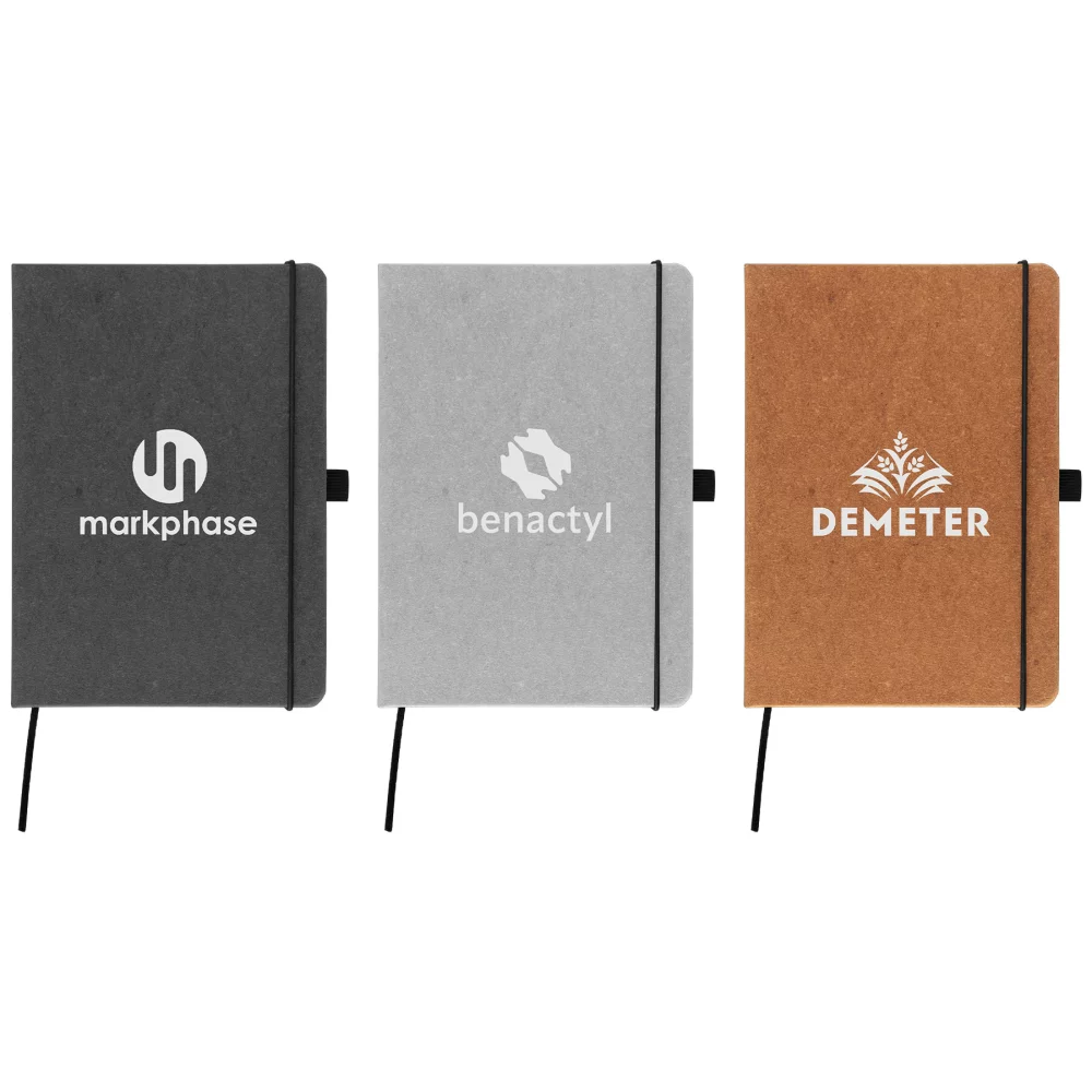 Carnet en cuir PU recyclé Carson 5,8" x 8,3"