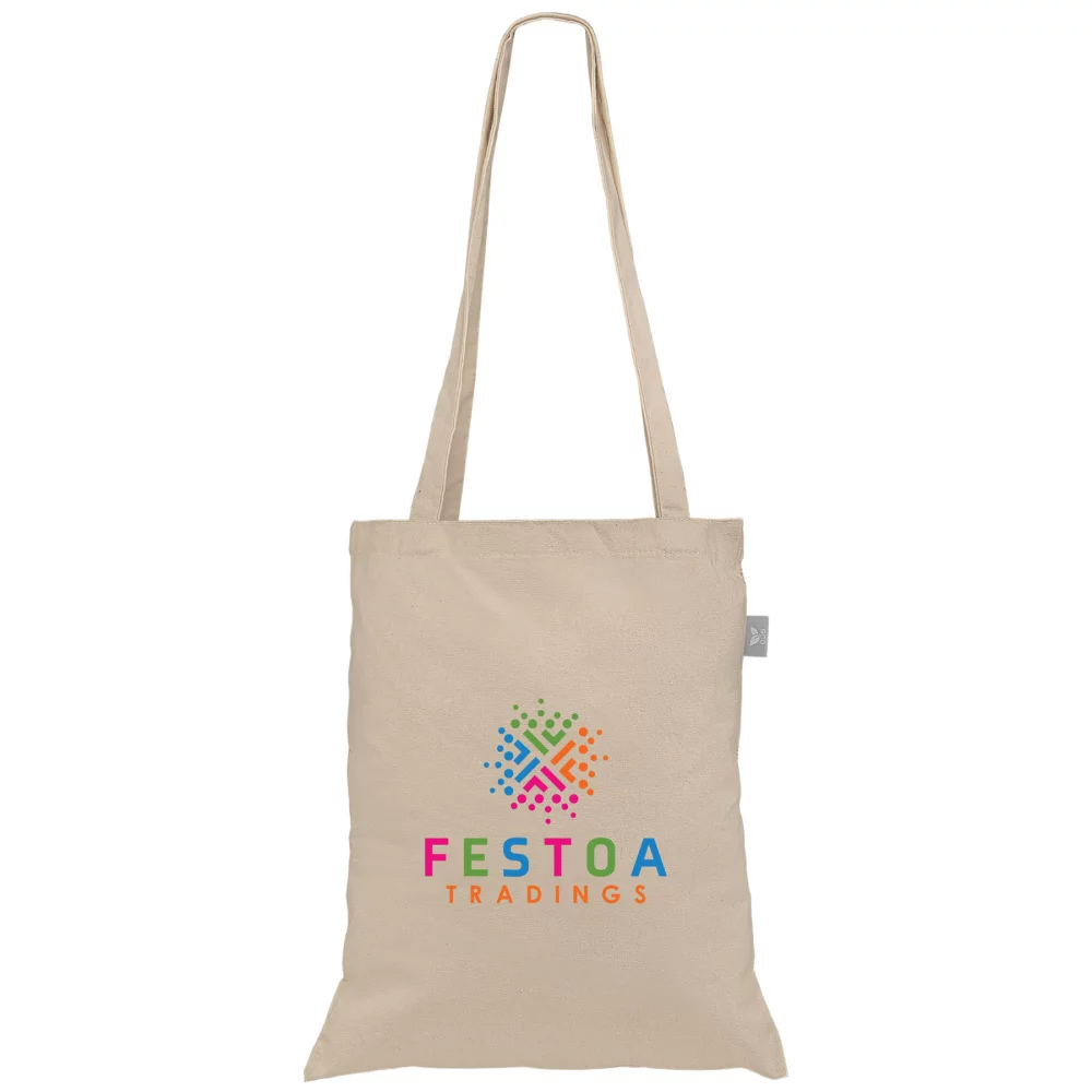 Récolte - Sac fourre-tout en coton recyclé de 8 oz et en filet - ColorJet