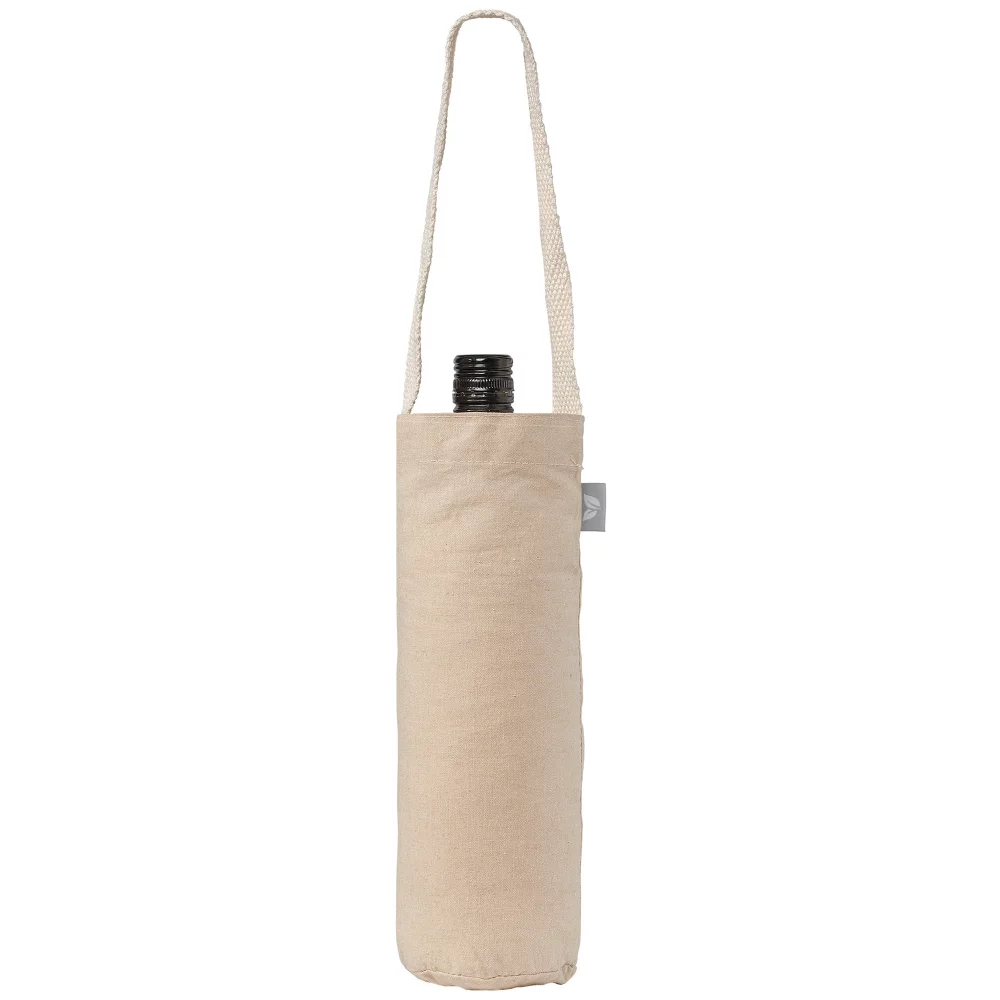 Sac pour une bouteille de vin - Mélange de coton recyclé de 6 oz