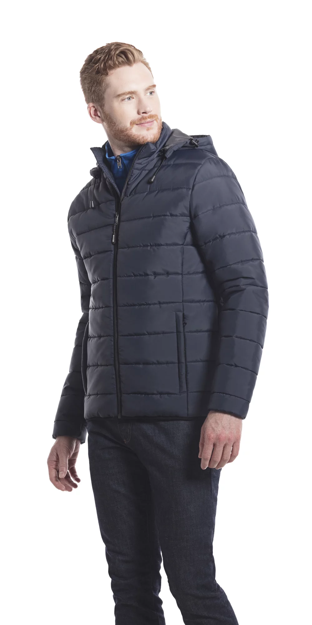 Glacial Men's Puffy Jacket w/Detachable Hood