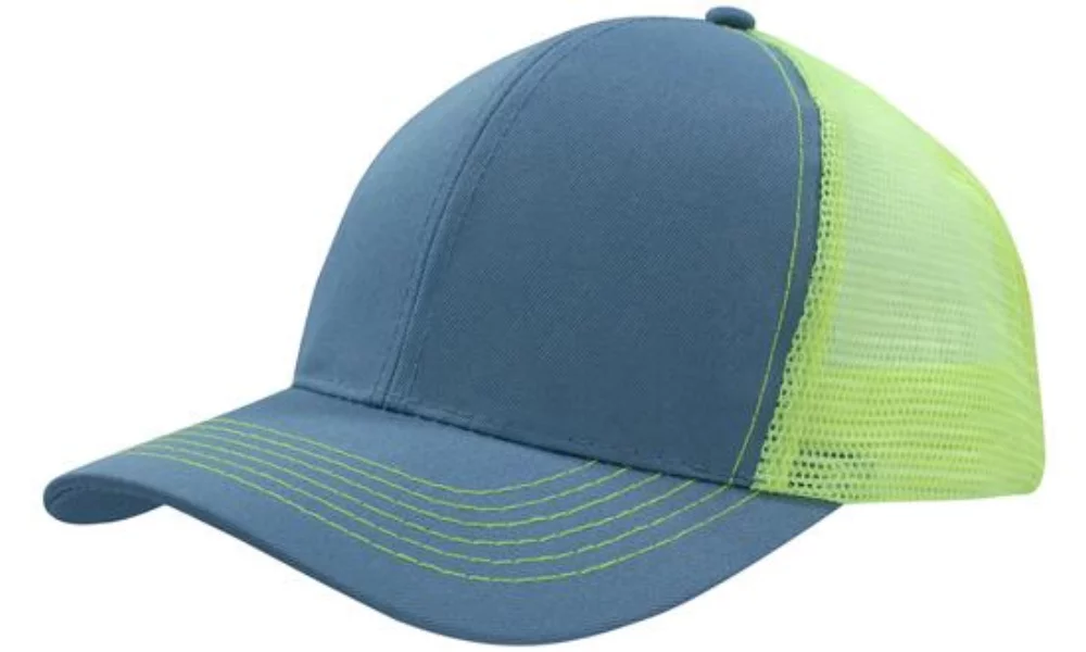 Casquette en sergé de polyester respirant avec dos en maille