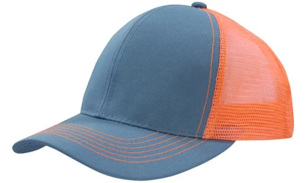 Breathable Poly Twill Cap w/Mesh Back