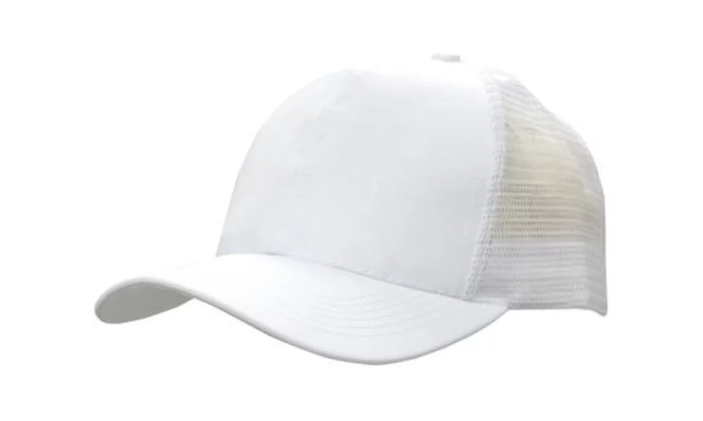 Casquette en sergé de polyester respirant avec dos en maille