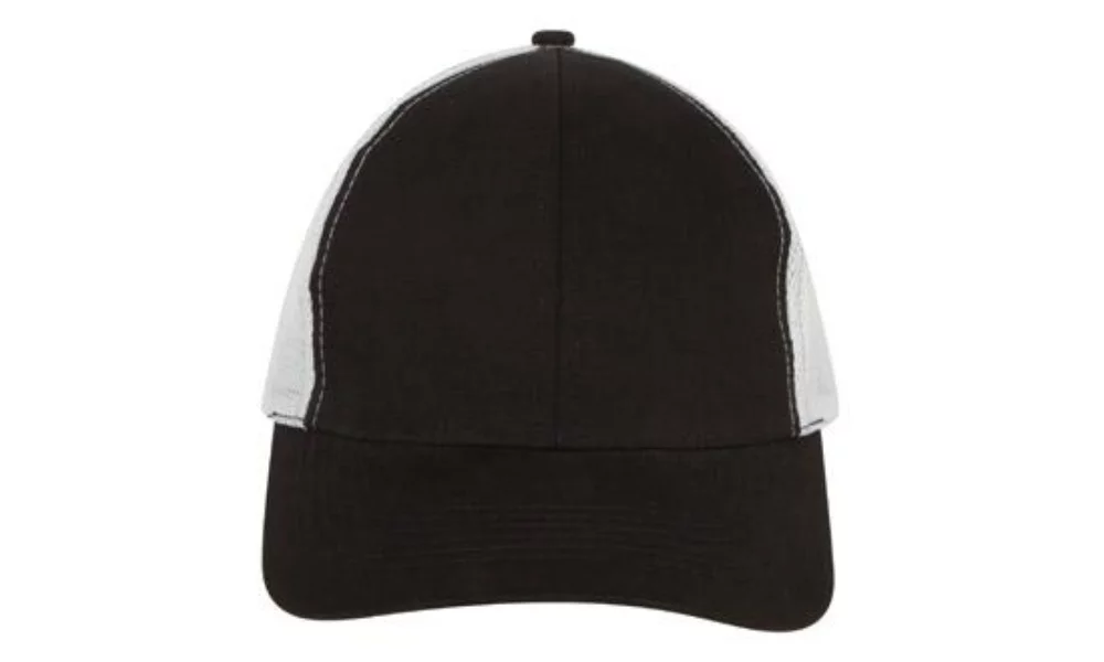 Casquette en coton brossé style camionneur avec dos en filet