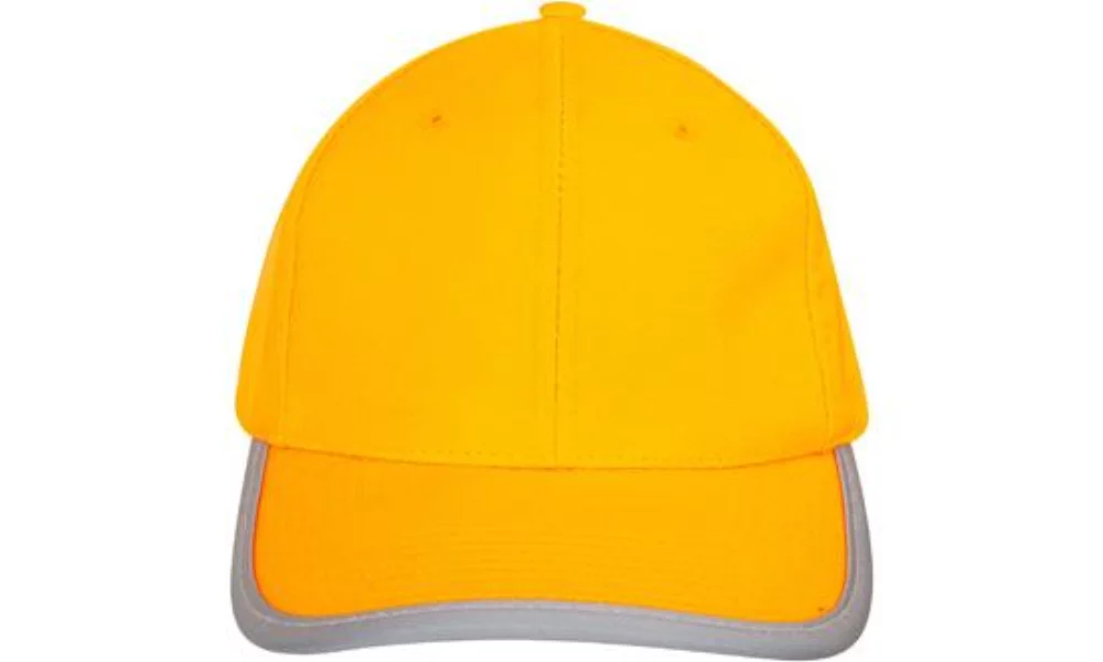 Casquette de sécurité luminescente avec bordure réfléchissante