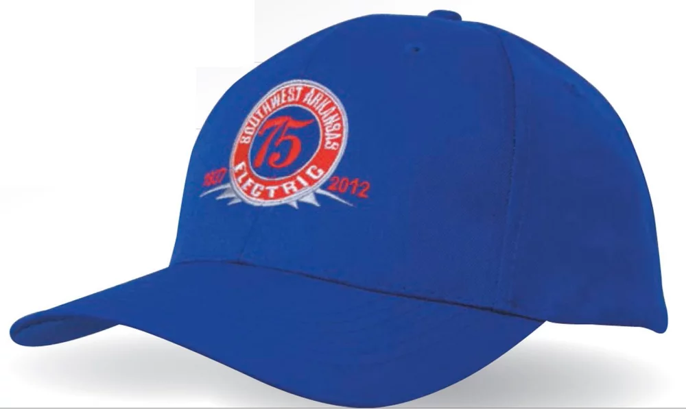 Casquette en sergé de polyester respirant avec profil à 6 panneaux