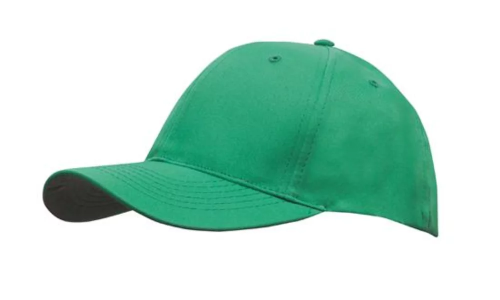 Casquette en sergé de polyester respirant avec profil à 6 panneaux