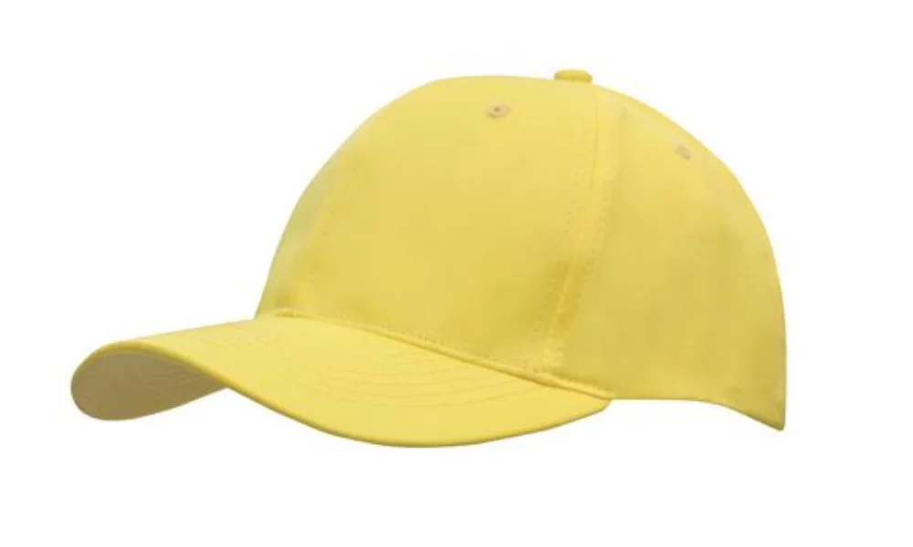Casquette en sergé de polyester respirant avec profil à 6 panneaux