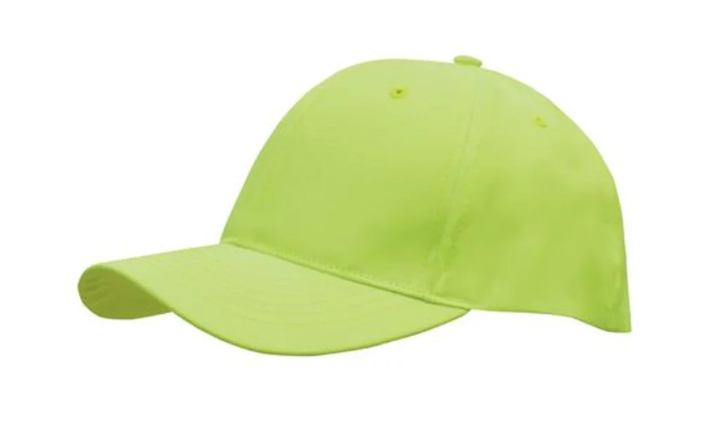 Casquette en sergé de polyester respirant avec profil à 6 panneaux