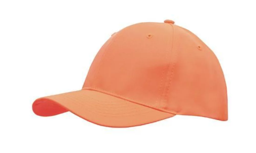 Casquette en sergé de polyester respirant avec profil à 6 panneaux