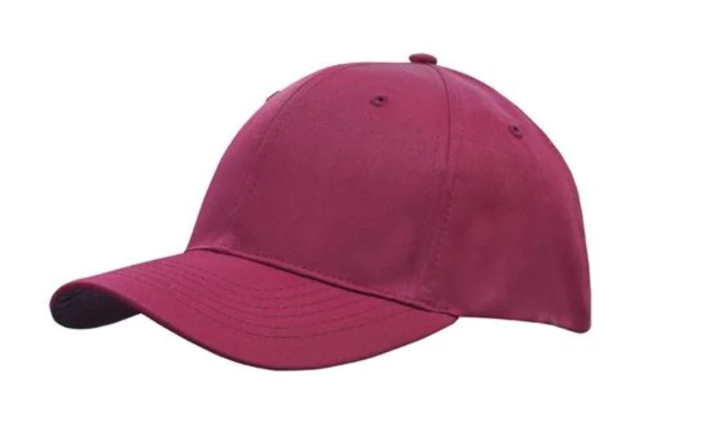 Casquette en sergé de polyester respirant avec profil à 6 panneaux