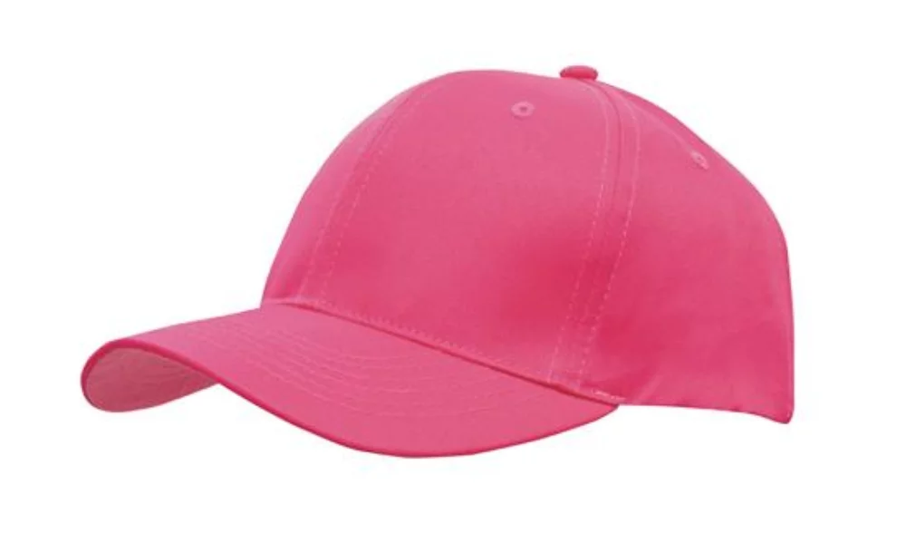 Casquette en sergé de polyester respirant avec profil à 6 panneaux