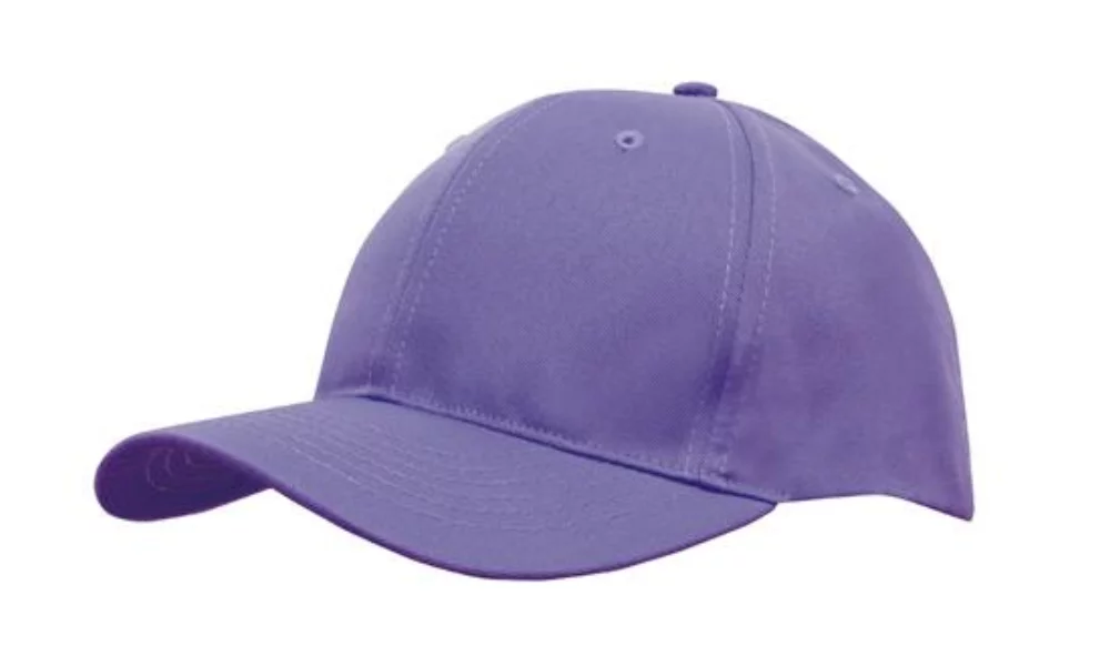 Casquette en sergé de polyester respirant avec profil à 6 panneaux
