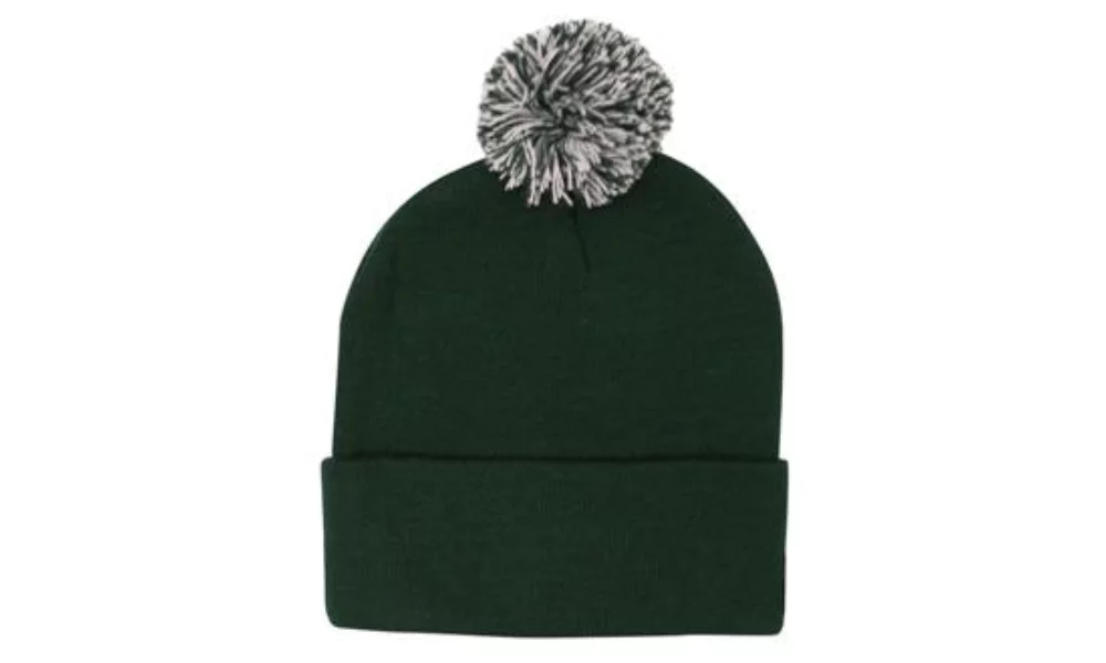 Bonnet en acrylique avec pompon
