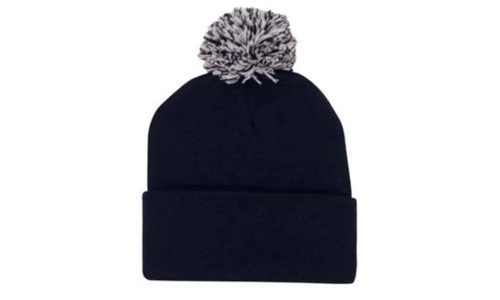 Bonnet en acrylique avec pompon