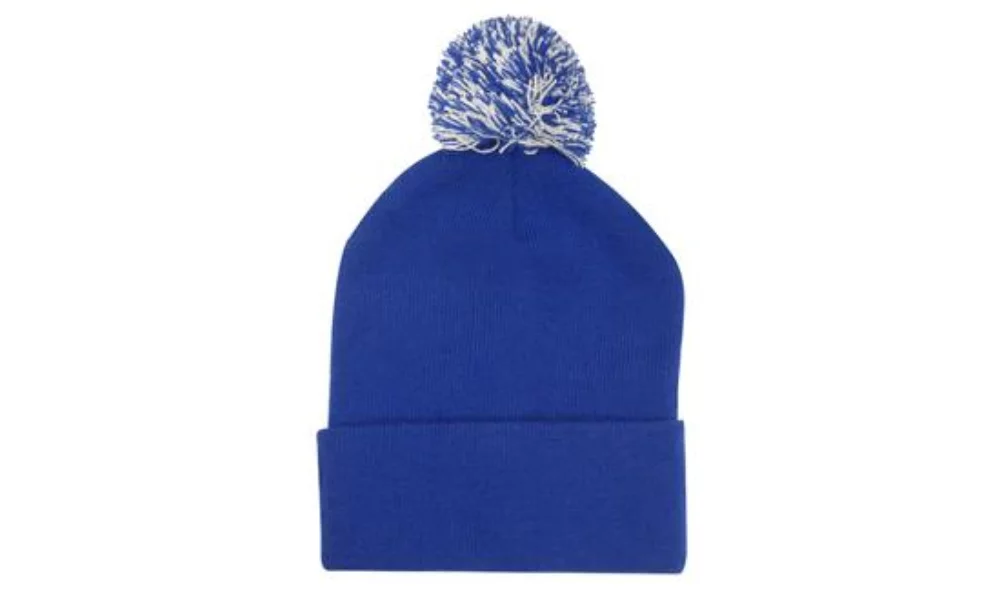 Bonnet en acrylique avec pompon
