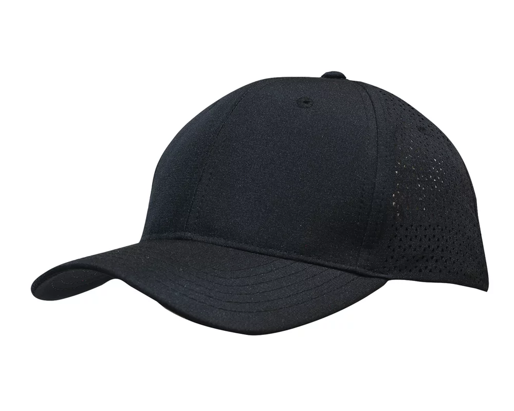 Casquette de sport en ripstop avec perforations triangulaires.