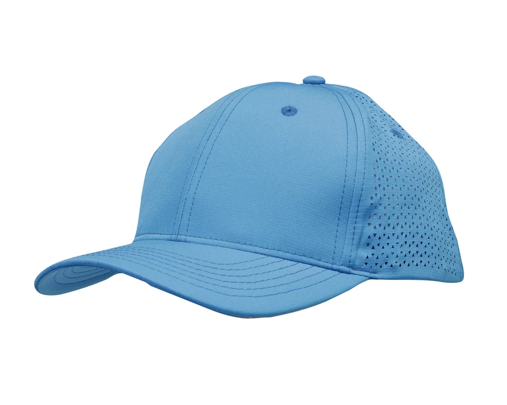 Casquette de sport en ripstop avec perforations triangulaires.