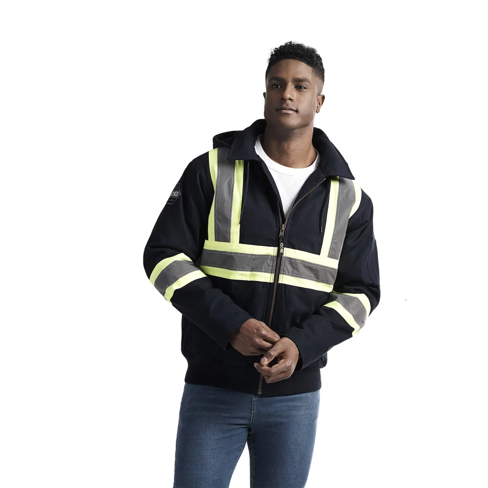 International Men's Hi-Vis Bomber with Sherpa Lining